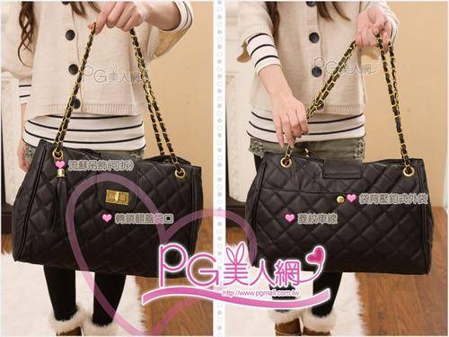 Socialite texture chain adorn square lady bag