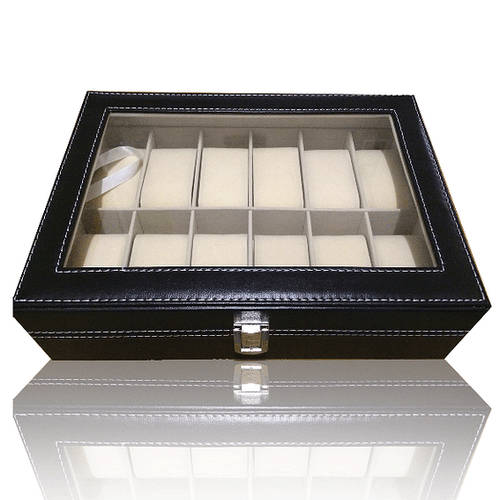 PU Leather Watch box (Holds 12 watches).