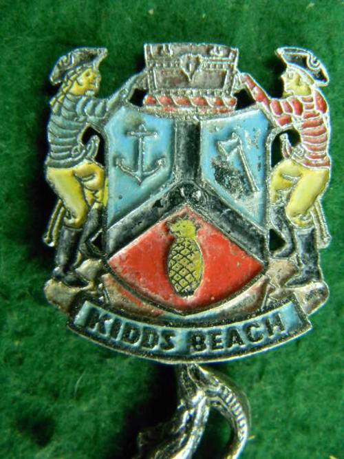 Kidds Beach Silver plated spoon with nice detail good condition