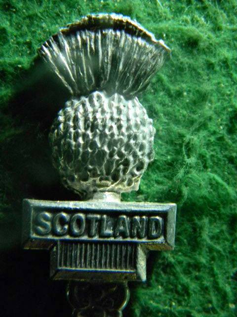 Souvenir spoon from Scotland as per pictures perfection  Silver plated in good condition