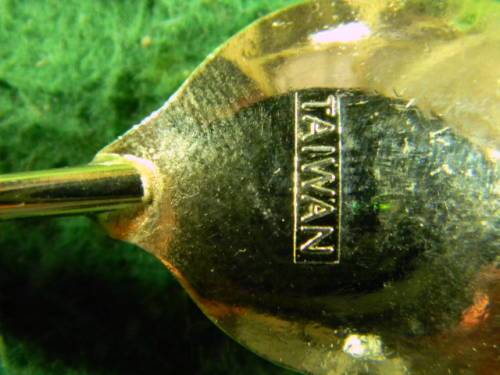 Taiwan spoon  gold plated in good condition
