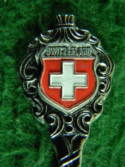 Switzerland Crome plated spoon in good condition as per pictures
