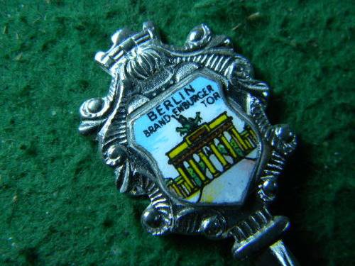 Berlin Brand  En-burger top Souvenir  spoon  silver plated in good condition   as per pictures