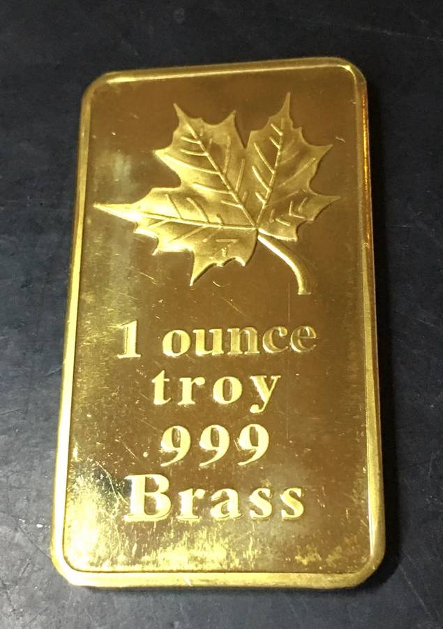 1 OZ BRASS BAR