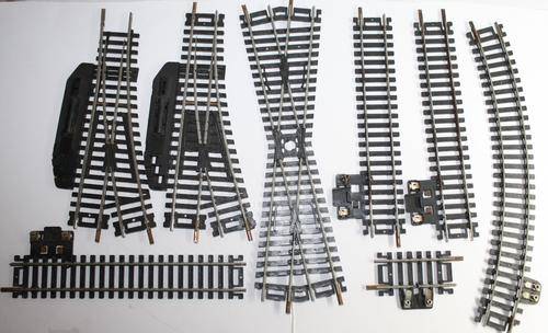 Lima Turnouts x 2-Crossover-5x Power Rails
