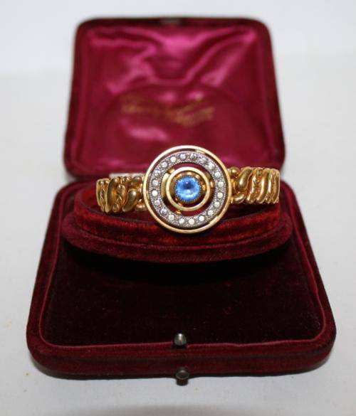 American Queen Pitman and Keeler-Art Deco Sweetheart Expansion Bracelet-1920/30's