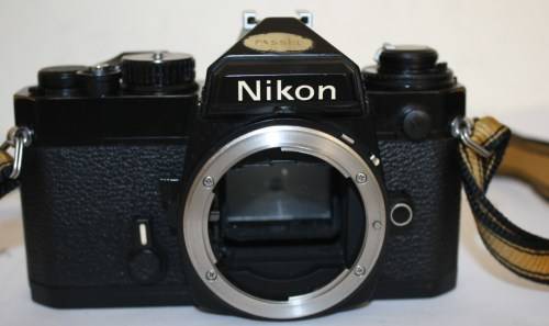 Nikon FE Black SLR 35mm Film Camera-Vintage Body-All Working Shutter Not Working Every Time.