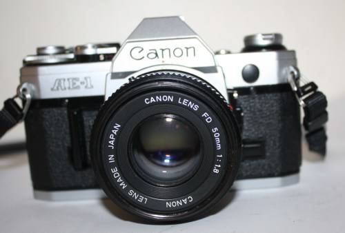 Canon AE-1 Fantastic Condition-Canon 50mm 1.8 Lens-Rare "Olympic Winter Games" Lens Hood
