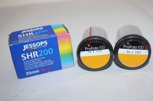 *ProFoto 100* 35mm Films(Kodak?)-Two..Plus *Jessops* SHR 200 35mm Film-All Expired-