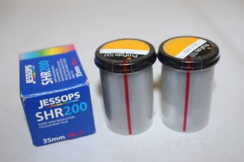 *ProFoto 100* 35mm Films(Kodak?)-Two..Plus *Jessops* SHR 200 35mm Film-All Expired-