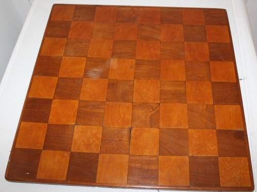 **Chess Board Beautiful Wood Inlay**...41x41cm