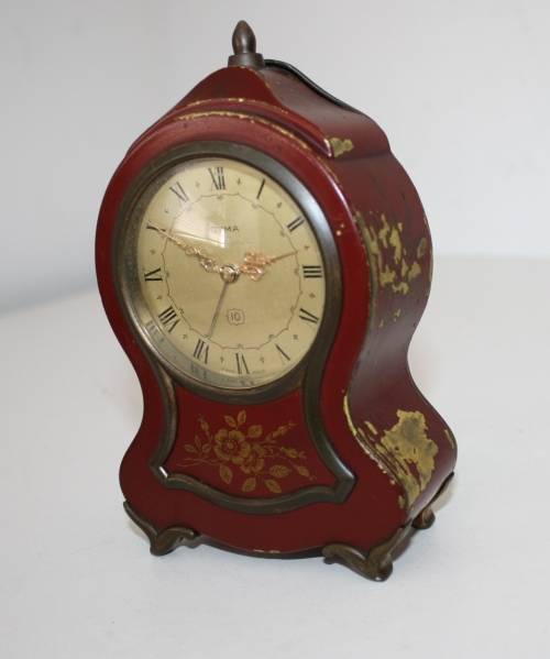 ** Cyma Watch Co-Mantle Clock-Swiss Made-15 Jewels-Working