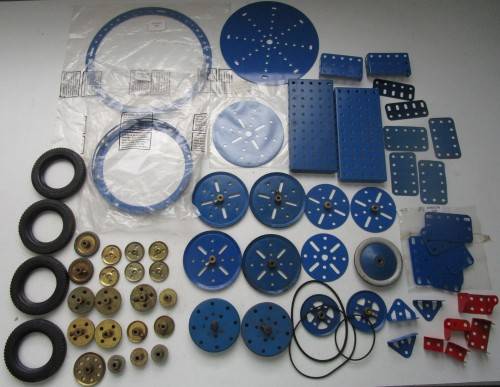 **Meccano Parts**Blue/Yellow...Parts,Gears,Girders etc etc..As per Photos