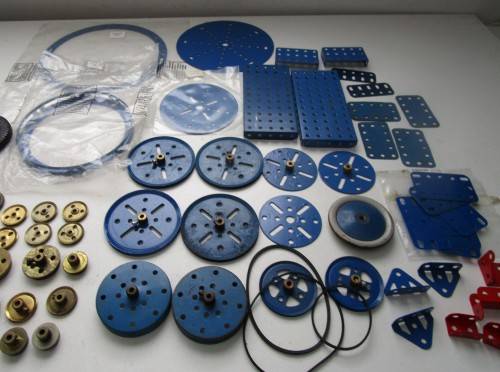 **Meccano Parts**Blue/Yellow...Parts,Gears,Girders etc etc..As per Photos
