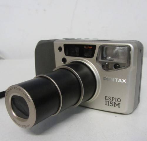 **Pentax Espio 115M**...Shutter Fires-Zoom Works-Flash Fires-Not Film Tested-Needs New Battery