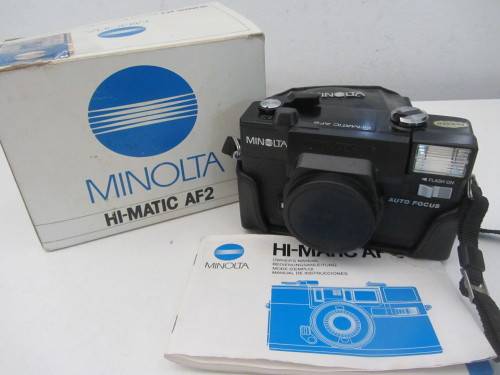 **Minolta Hi-Matic AF 2**-35mm Film Camera...Shutter Fires-Flash Not firing