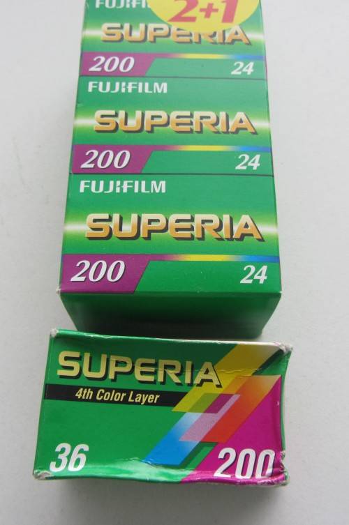 **Fujicolor Superia 200**Sealed 24 exp-Out Dated Plus Superia 36 exp 200.