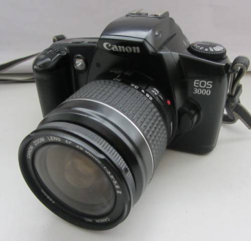 Canon EOS 3000 S.L.R. Canon EF 28-80m 3.5-5.5ii Lens No Fungus or Haze.-Very Good Condition.