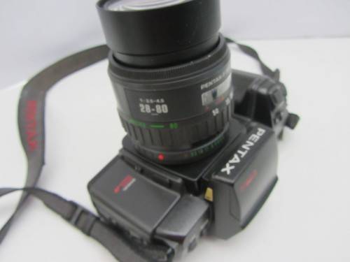 Pentax SR-X-N 35mm Film Camera-F Zoom28-80 3.5-4.5 Lens Plus Hanimex Auto 2.8 135mm Lens.