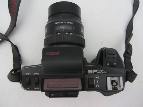 Pentax SR-X-N 35mm Film Camera-F Zoom28-80 3.5-4.5 Lens Plus Hanimex Auto 2.8 135mm Lens.