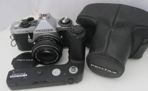 Pentax ME-Super SMC Pentax -M-1:1.7 50mm Lens-Inc Pentax Winder Bag and Instructions