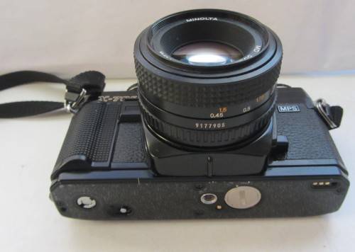 Minolta X-700-MPS-Minolta MD 50mm f1.7 Lens(clean) Plus Vivtar 28mm f 2.8 Wide Angle Lens+Converter.