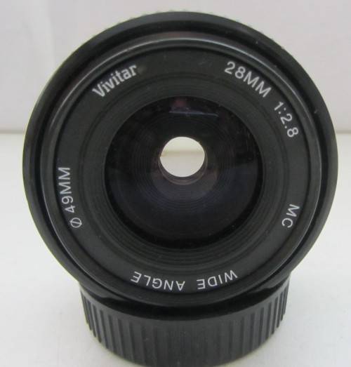 Vivitar 28mm f2.8 Macro 1:5x-Yashica Contax-49mm-Clean