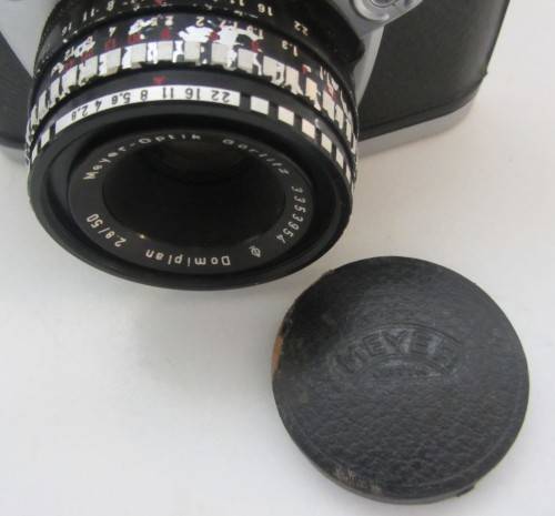 Exa 11b IHagee Dresden-Meyer Optik Gorlitz Domiplan 2.8/50 Lens(lens Clean)