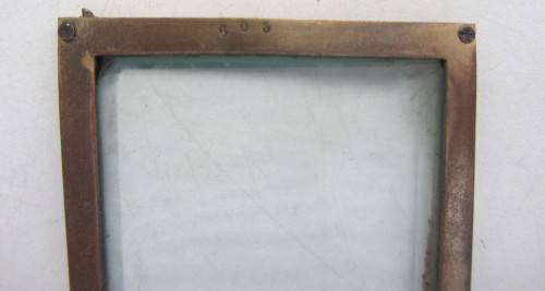 Carraige Clock(Brass?)Stamped-603-Spares/Restoration-115mm High-Top 68x85mm...As per Photos