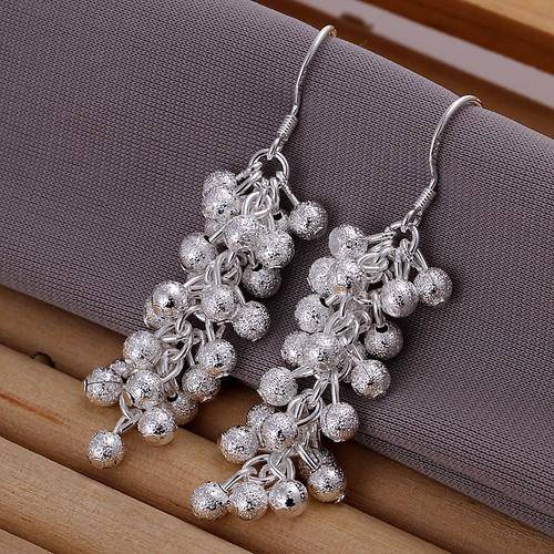 *Crazy Sale* 925 Stamped Sterling Silver Sandblasted Ball Earrings