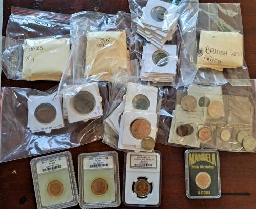 Coin Collection Mixed South Africa and International