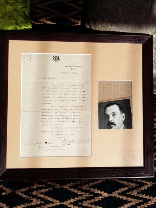 Genl. Louis Botha original letter with original signature dated 22 September 1914. De la Rey funeral