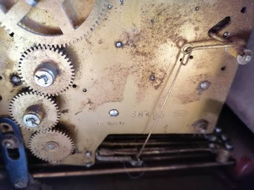 Vintage Mauthe Mantle Clock AS IS