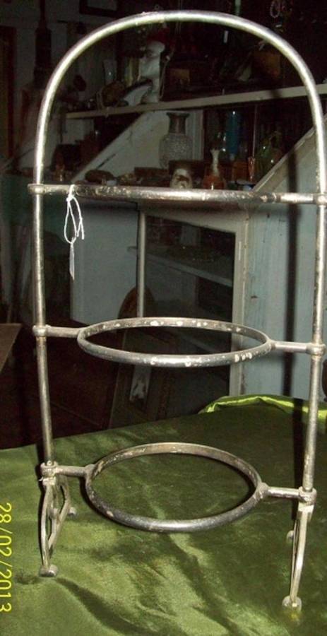 SILVER PLATE 3 TIER CAKE STAND - ROYAL HOTEL OR RAILWAYS - R300.00