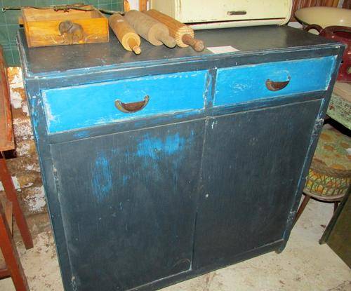 Very Blue Vintage Cabinet