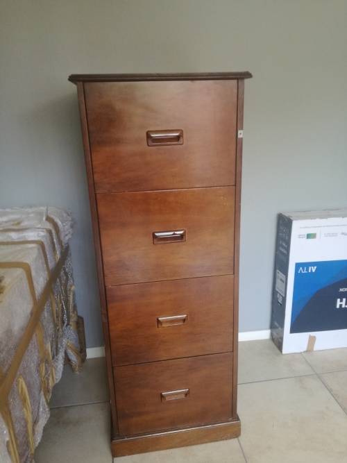 Vintage wooden filing cabinet