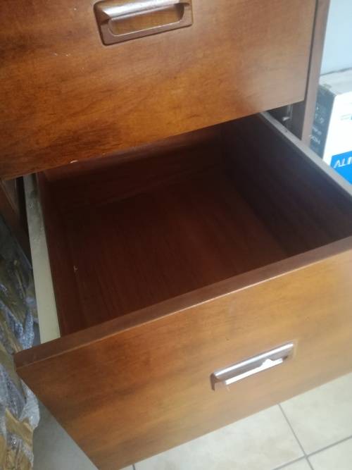 Vintage wooden filing cabinet