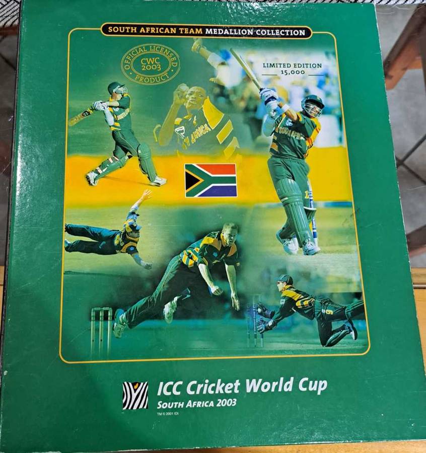 2003 ICC Cricket World Cup Medallion Collection (Complete set)