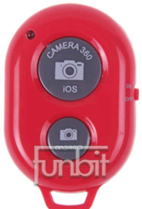 Bluetooth Camera Remote Shutter for iPhone or Android - Red