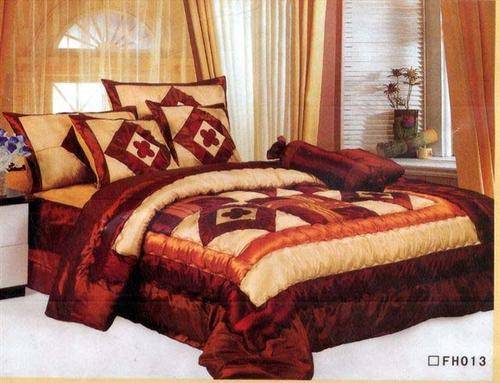 7 PCE ELEGANT QUILTED/COMFORTER SET - THREE QUARTER