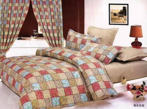 100% COTTON - 10 PCE PURE COTTON DUVET COVER SETS - QUEEN BED SIZE - CURTAINS INCLUDED