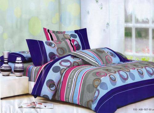 10 PCE COTTON BLEND DUVET COVER SETS - CURTAINS INCLUDED - QUEEN BED SIZE