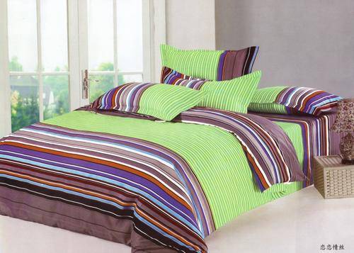 6 PCE COTTON BLEND DUVET COVER SETS - DOUBLE BED SIZE