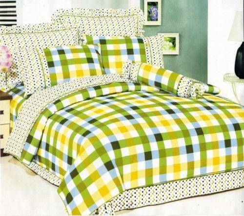 6 PCE COTTON FEEL DUVET COVER SETS - QUEEN BED SIZE