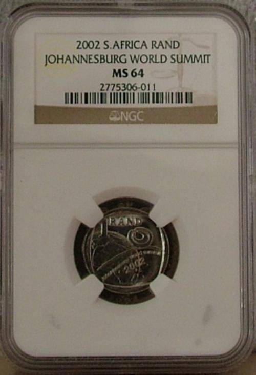 HIGH GRADE MS 64 2002 WORLD SUMMIT NGC