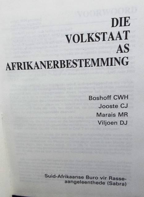 ,,SKAARS AFRICANA ,,,DIE VOLKSTAAT