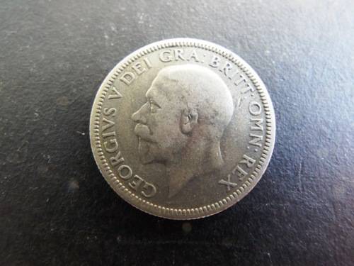 1929 ONE SHILLING silver  coin