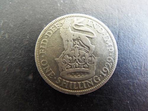 1929 ONE SHILLING silver  coin