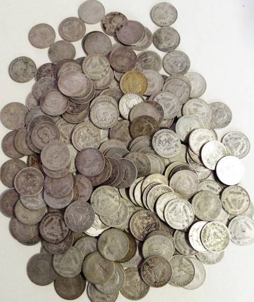 NICE LOT OF 80% silver  UNION 3D COINS  ,,,