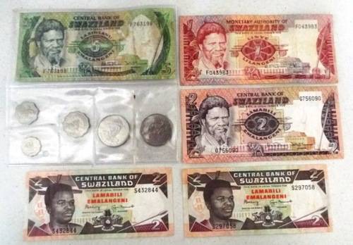 Collection of Swaziland coins and notes , ,,, AS 1 LOT